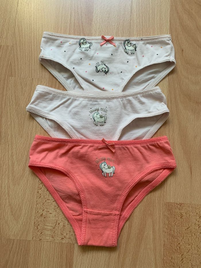 Lot de 3 culottes licornes Kiabi 3 ans
