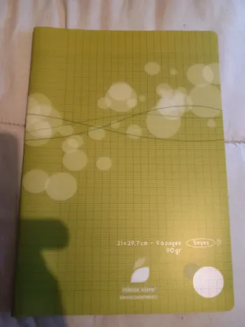 Cahier polypro 21x29,7
