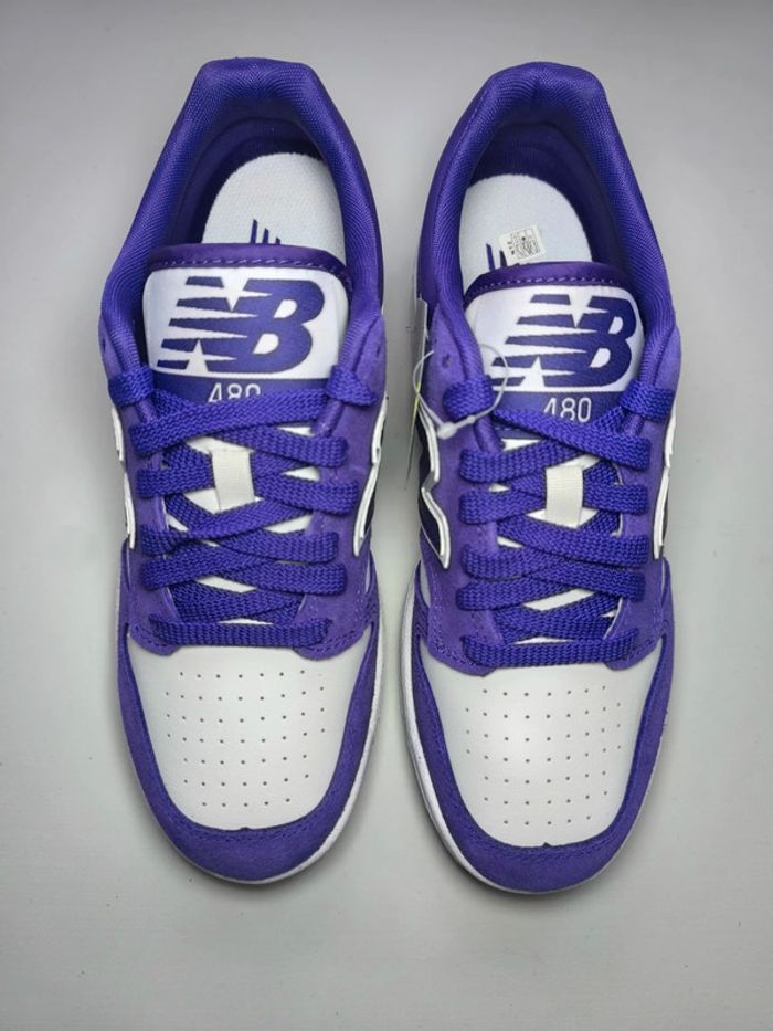 Baskets New Balance 480 violette pointure 39.5 neuves avec boîte - photo numéro 4