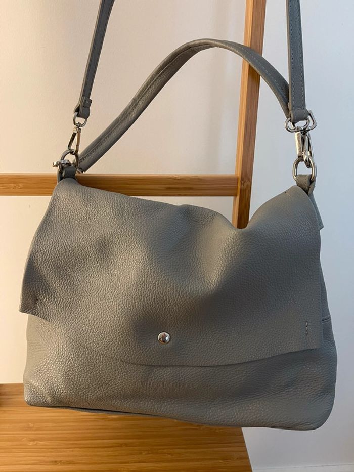 sac à main gris - photo numéro 2