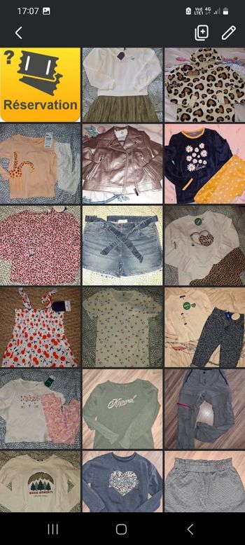 Lot de vêtements fille