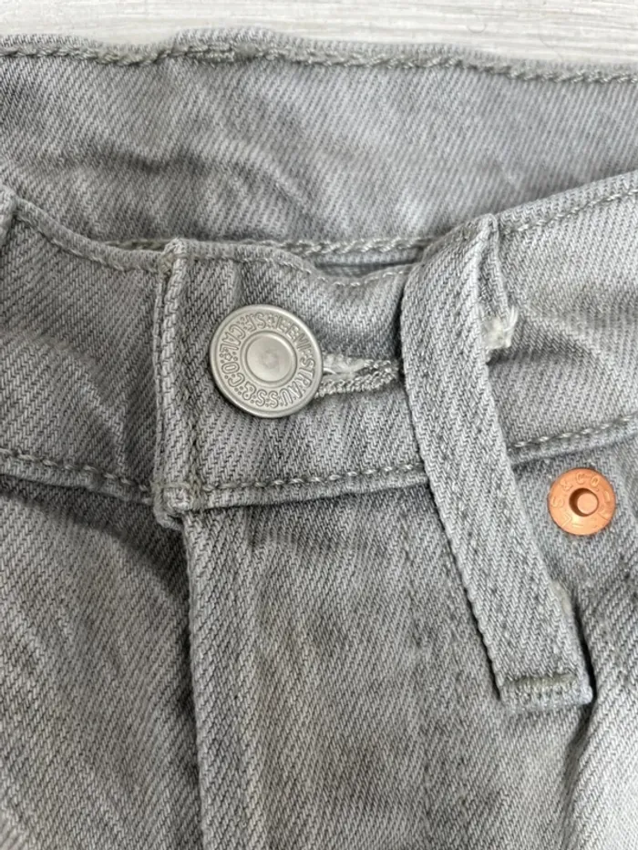 Jeans Grey Levi's 501 Skinny Women's US W26 x L28 - photo numéro 6