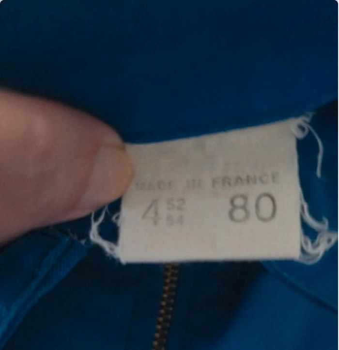 Salopette cote de travail 🍒vintage 80 fabriqué en France🍒neuve taille voir mesures - photo numéro 3