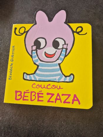 Livre enfants titre  Coucou  bébé Zaza
