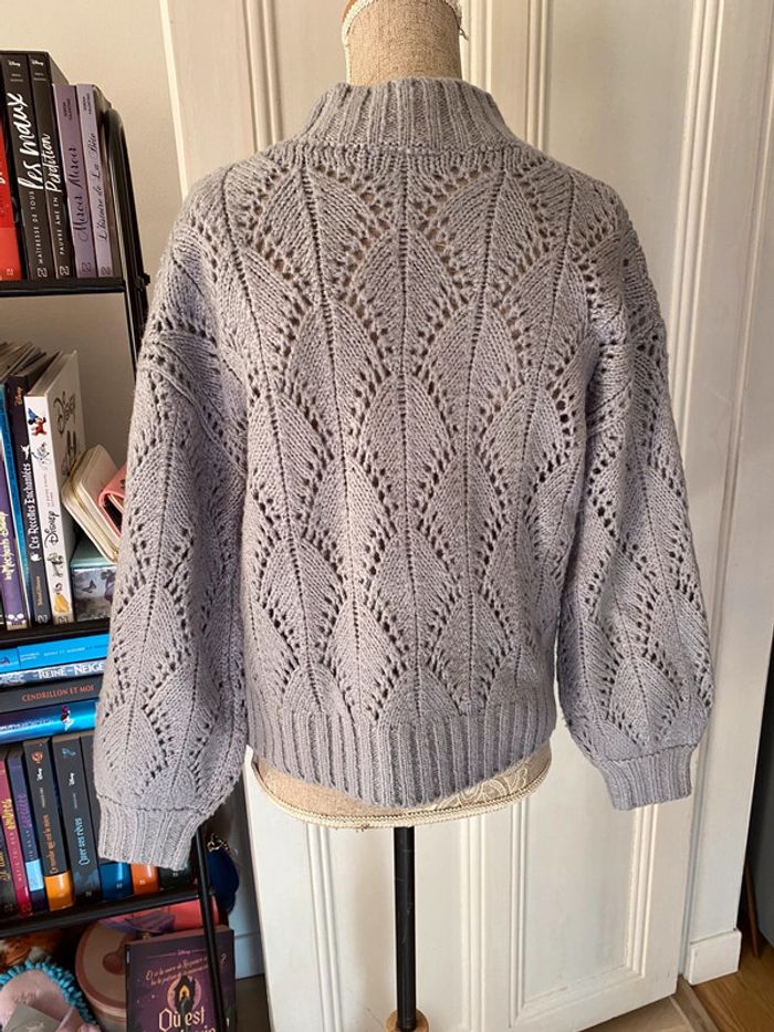 Pull lilas gris - photo numéro 2