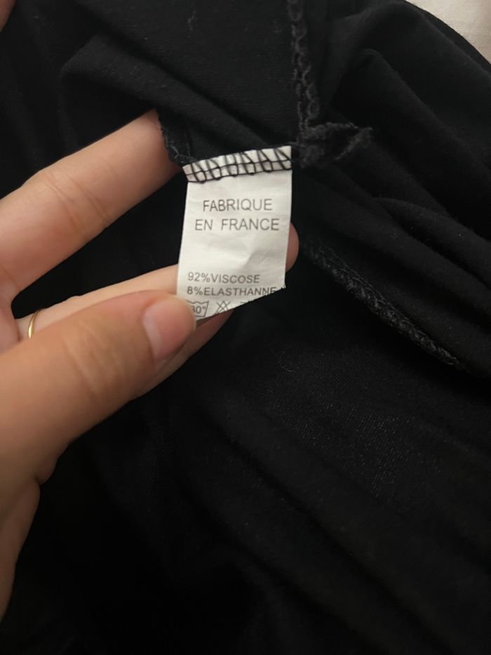 Robe longue drapée noire - photo numéro 6