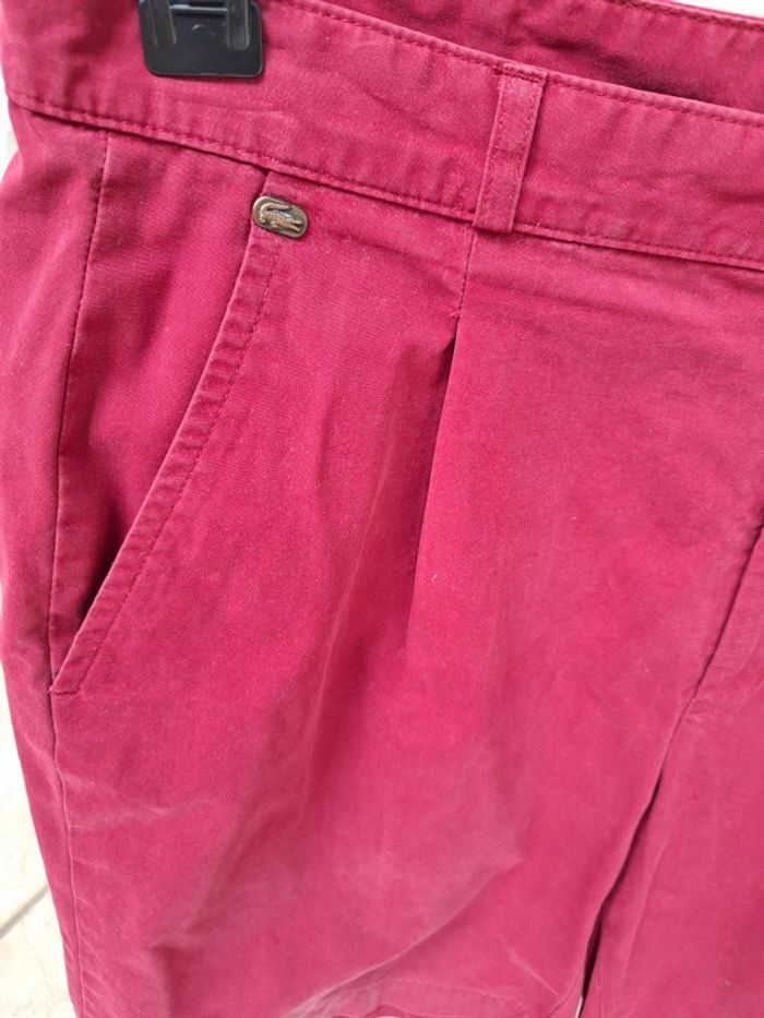 Short bordeaux Lacoste T44 - photo numéro 2