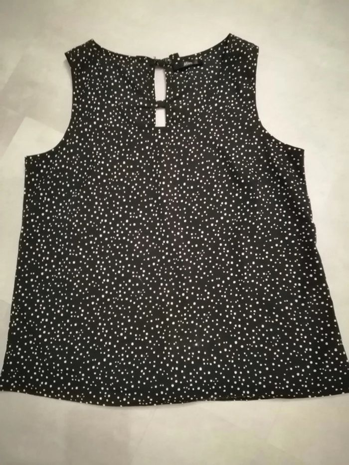 Top noir et blanc Taille unique Mim