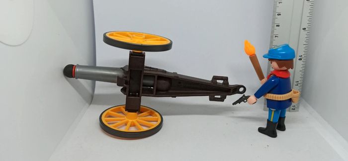 Homme soldat nordiste avec canon playmobil - photo numéro 6