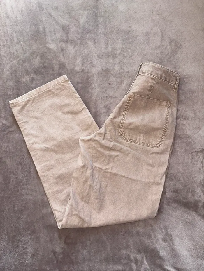 Pantalon jean beige femme ASOS taille 36 en très bon état. - photo numéro 3
