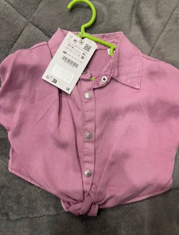 Chemisier Zara rose bébé fille