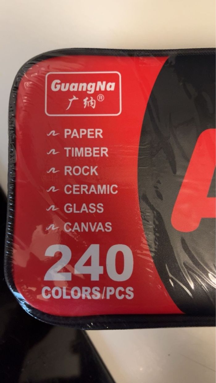 Feutres acrylique GuangNa 240 avec pochette - photo numéro 2