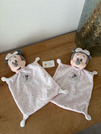 2 doudous mini rose étoiles