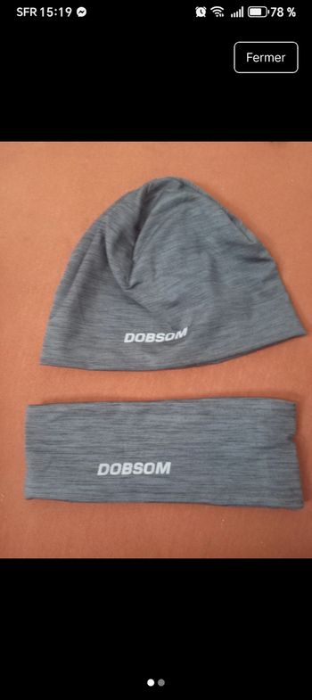 Ensemble bonnet et bandeau 