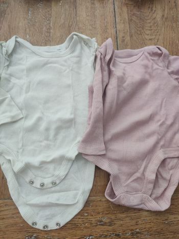 Lot de 2 bodies 3-6 mois