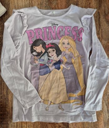 T-shirt longue manche 4 5 ans princesse disney 