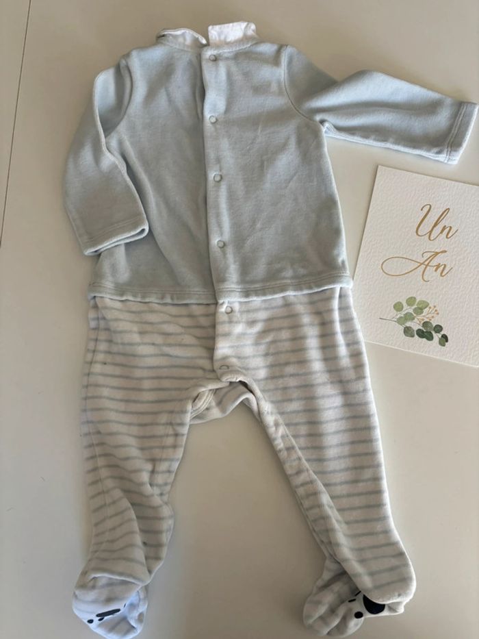 Pyjama velours Sergent Major 12 mois - photo numéro 3
