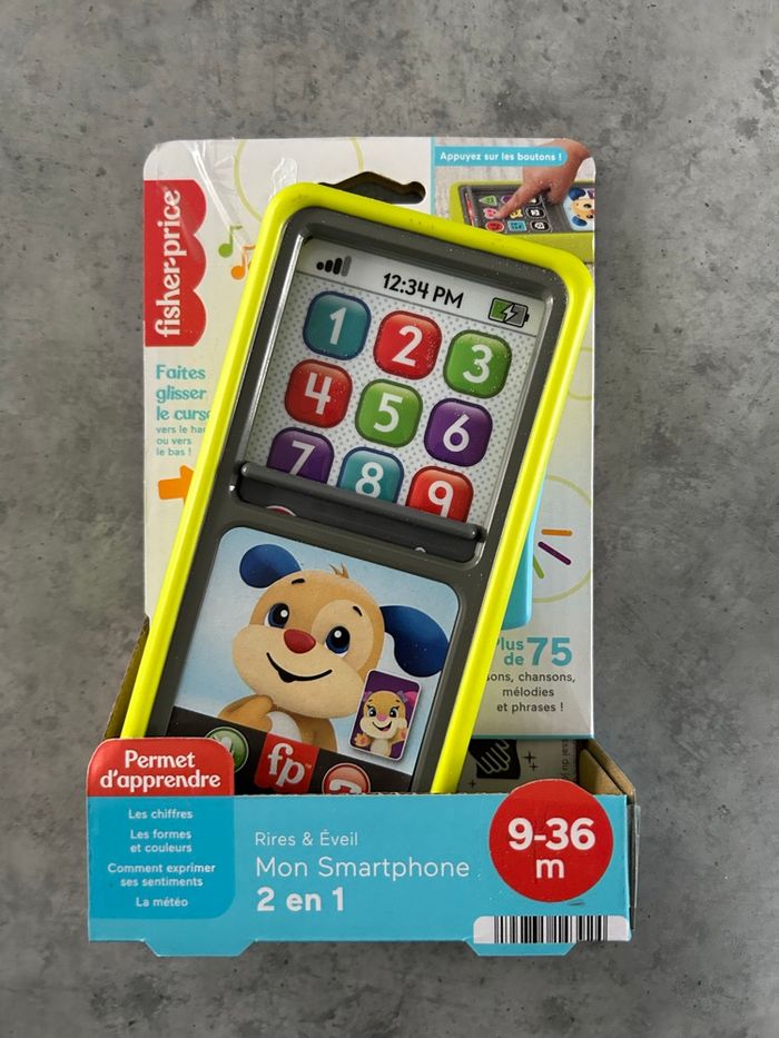 Jeu d’éveil Fisher price mon smartphone 2 en 1 neuf