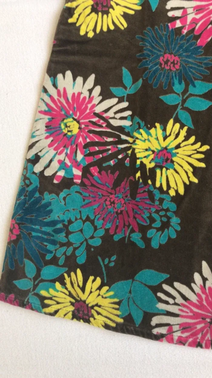 Robe manches courte marron à fleurs de chez DPAM 5 ans - photo numéro 5