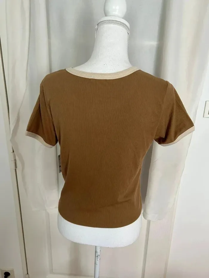 Haut marron dessin Ardene - photo numéro 5
