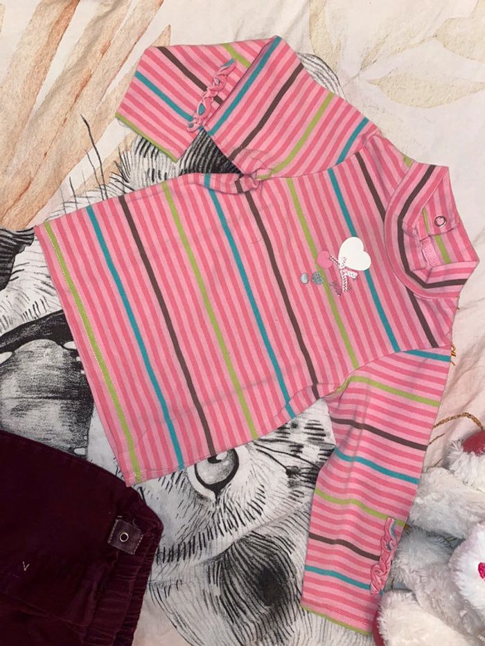 Ensemble t-shirt et pantalon, taille 12 mois, marque Orchestra. - photo numéro 2