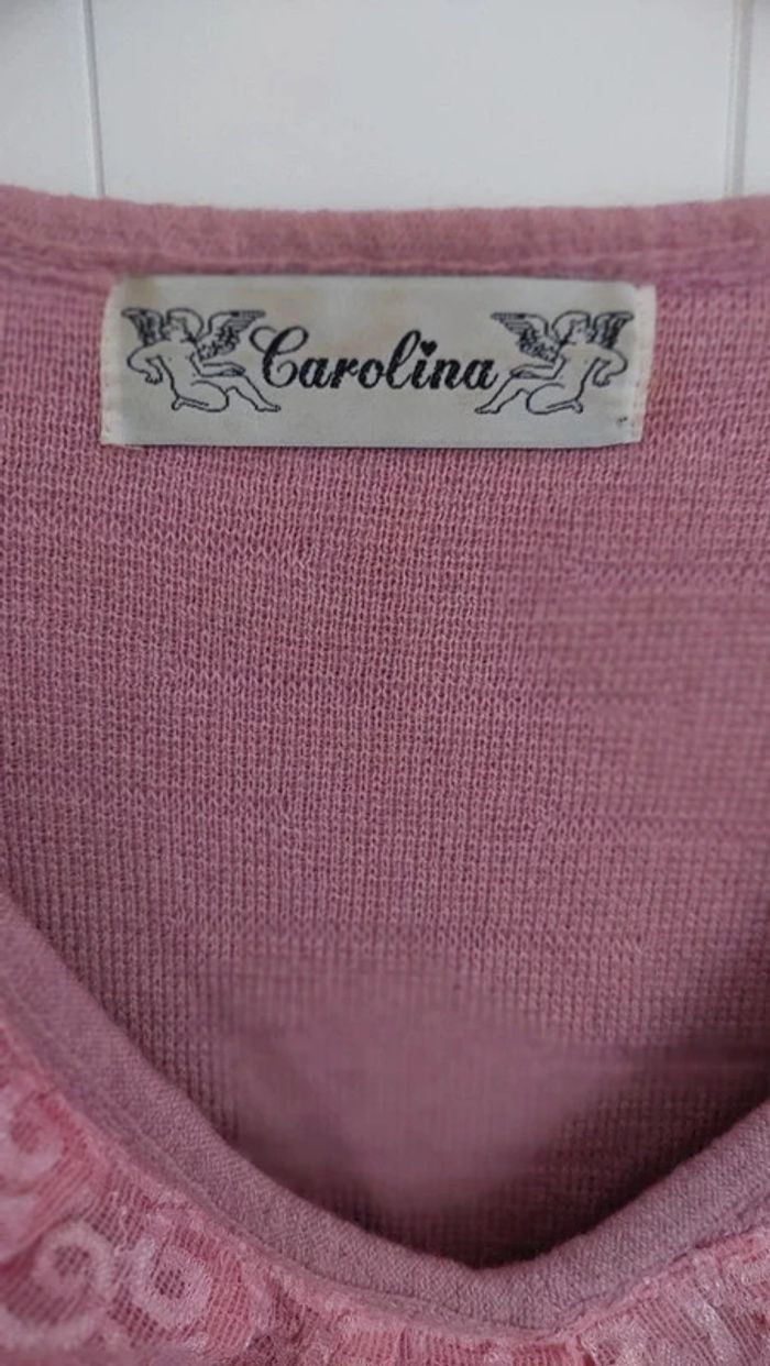 Superbe pull tunique vintage Carolina taille 2 - photo numéro 7