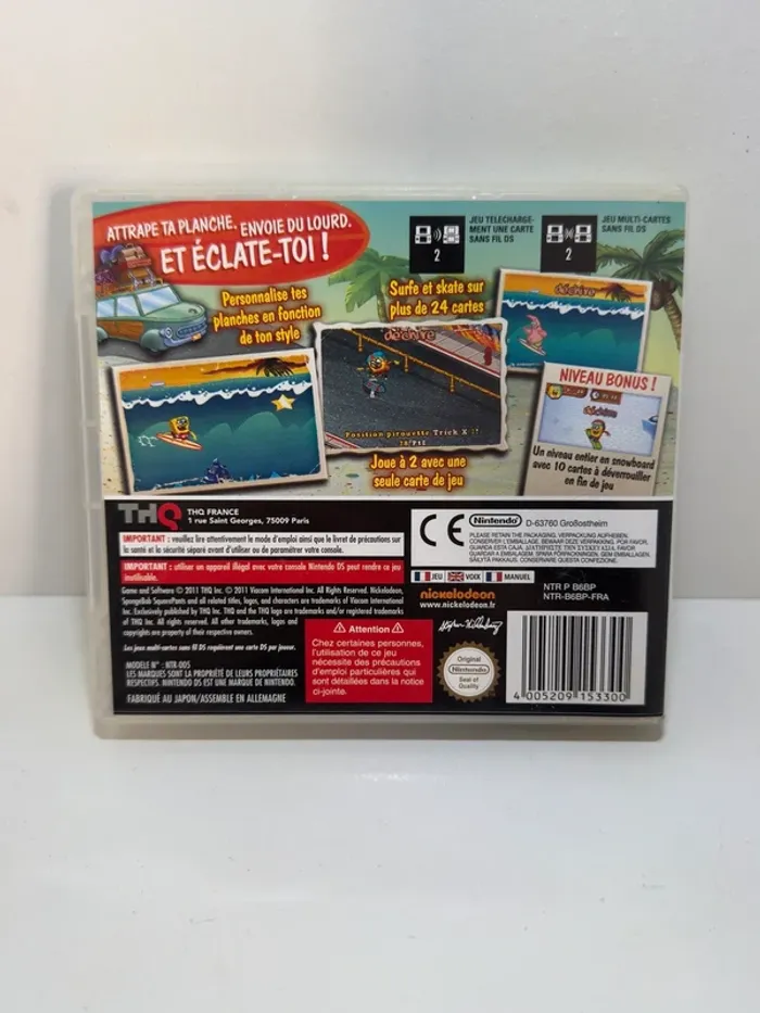 Nintendo DS Bob l’Éponge Surf and Skate - photo numéro 2