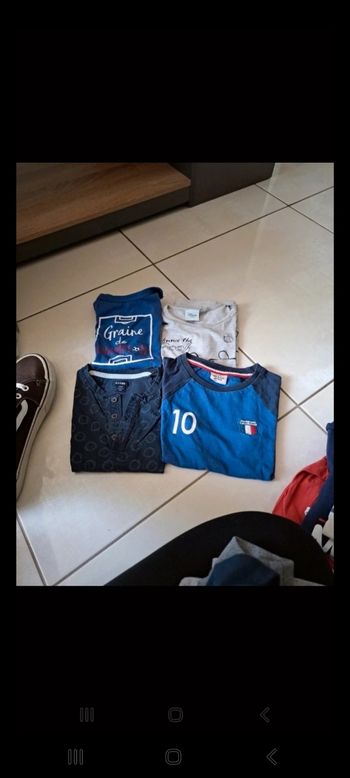 Lot 4 tee shirts garcon