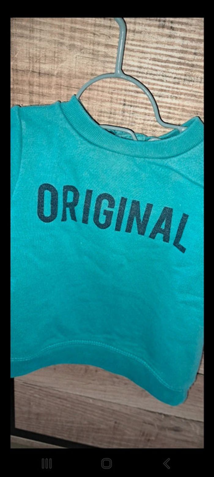 Sweat bleu Orchestra 3 mois - photo numéro 2