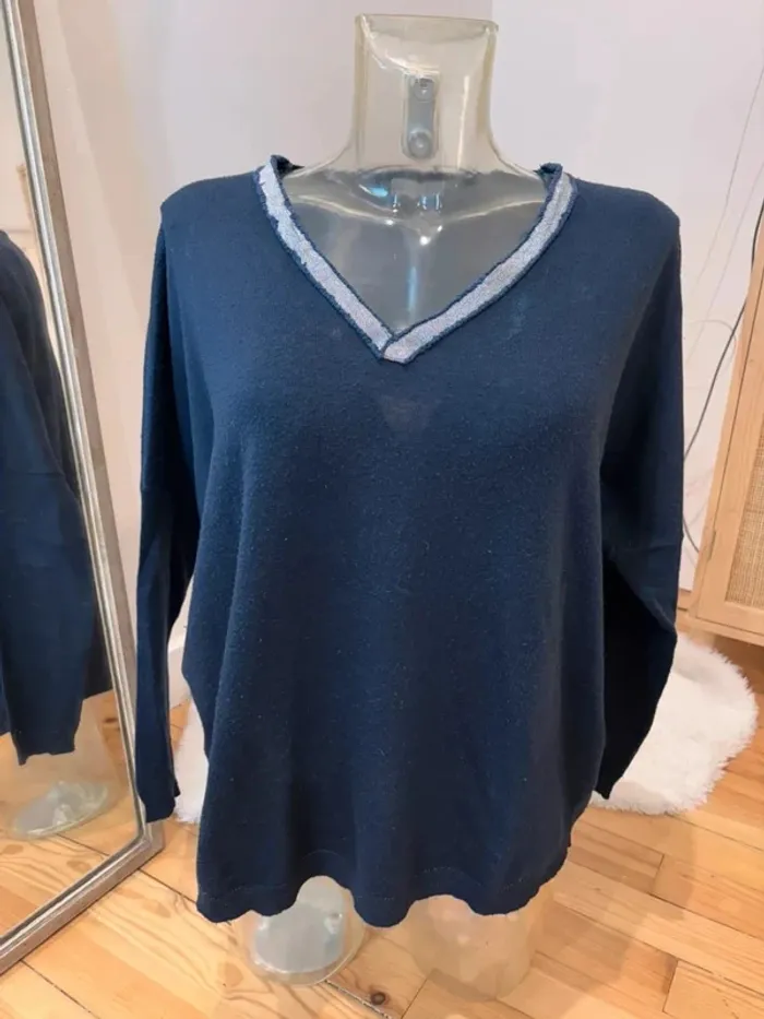 Pull bleu marine