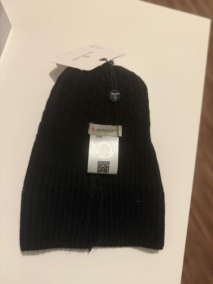 Bonnet à pompon Moncler noir - photo numéro 7