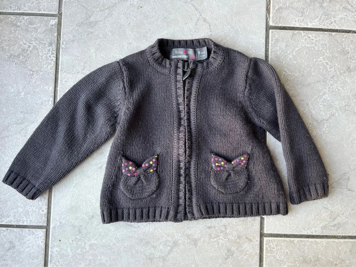 Gilet épais fille 9 mois