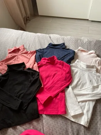 Lot de 6 cols roulés