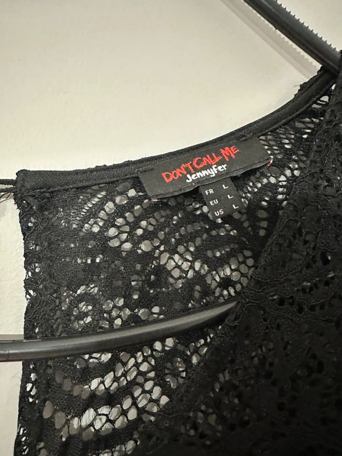 Combinaison à dentelle Jennyfer taille L - photo numéro 4