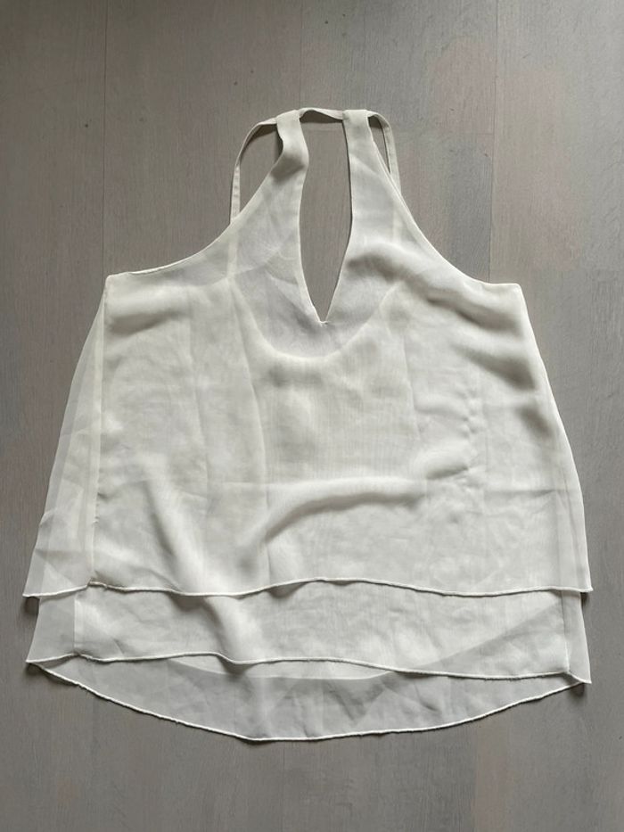 Top débardeur fluide blanc - photo numéro 5