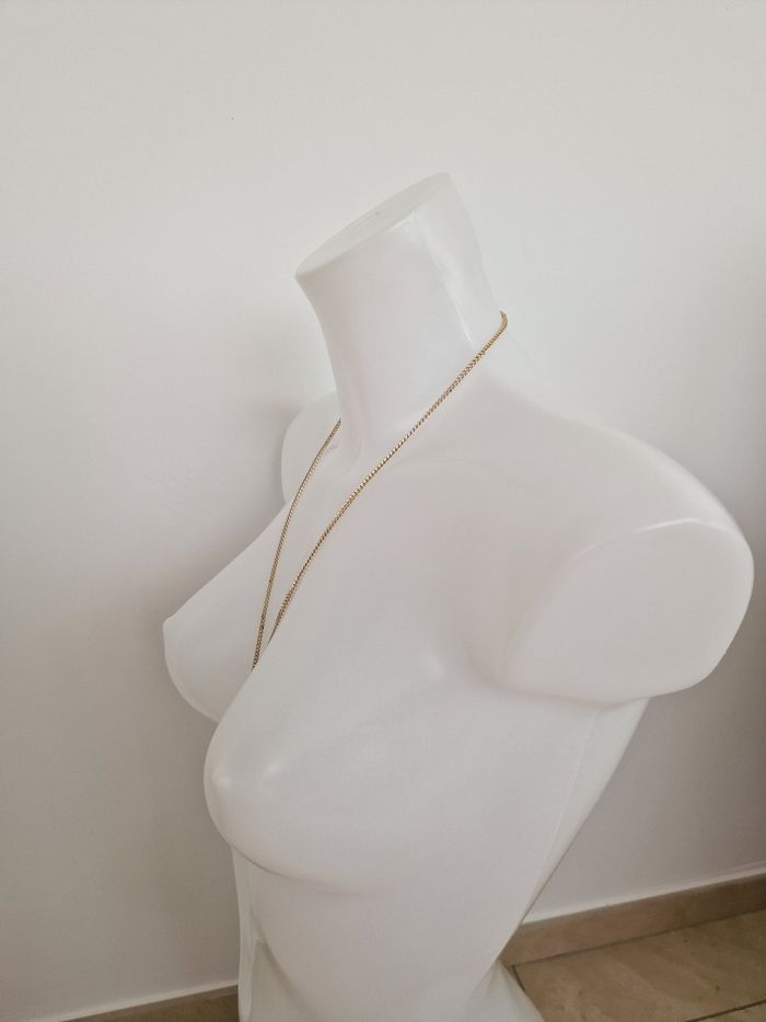 Collier argenté avec pierre transparente - photo numéro 5