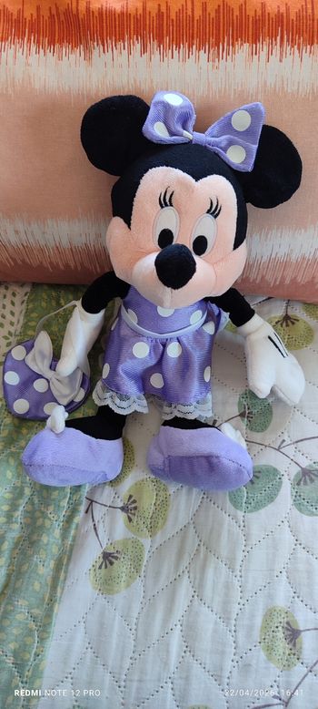 Doudou Minnie violette 