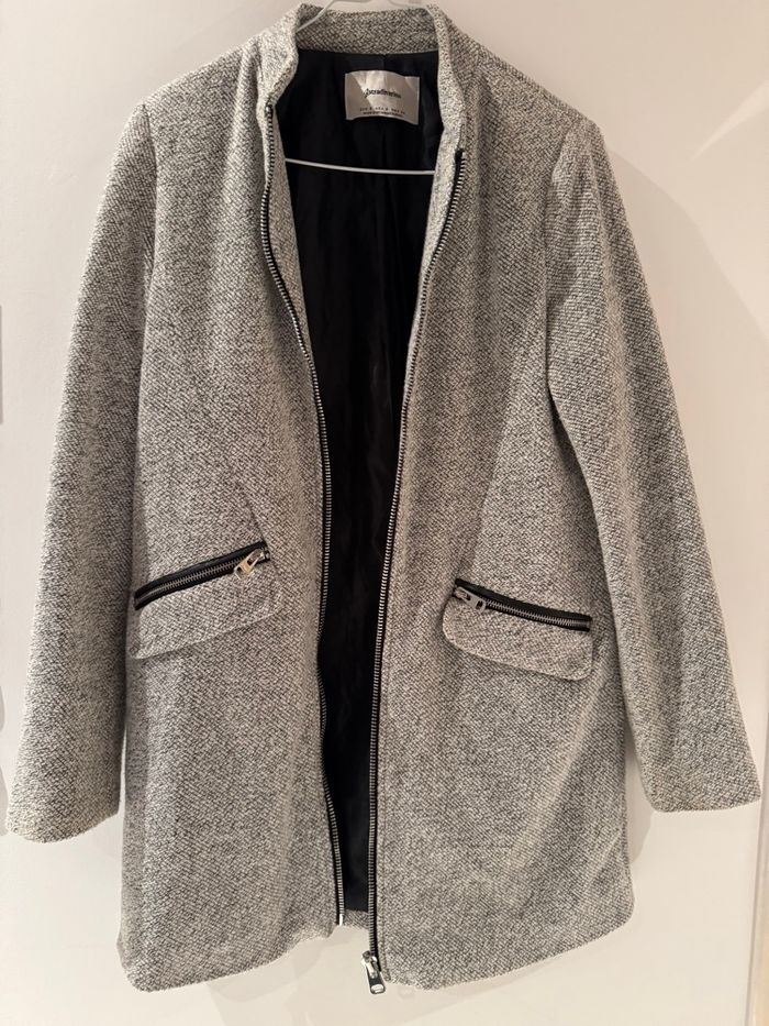 Veste grise Stradivarius