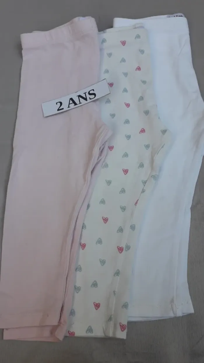 Lot de 3 leggings Taille 2 ans