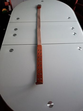 Ceinture marron bi-matiere