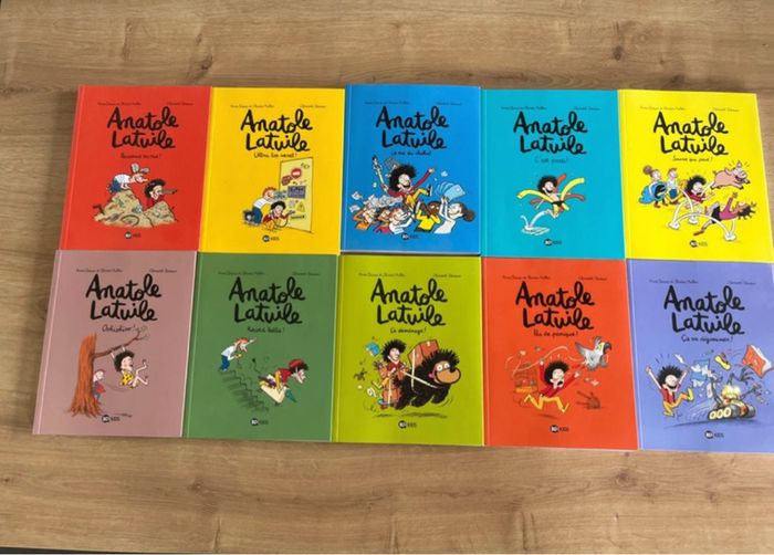 Lot 10 livres bd Anatole latuile tome 1 à 10