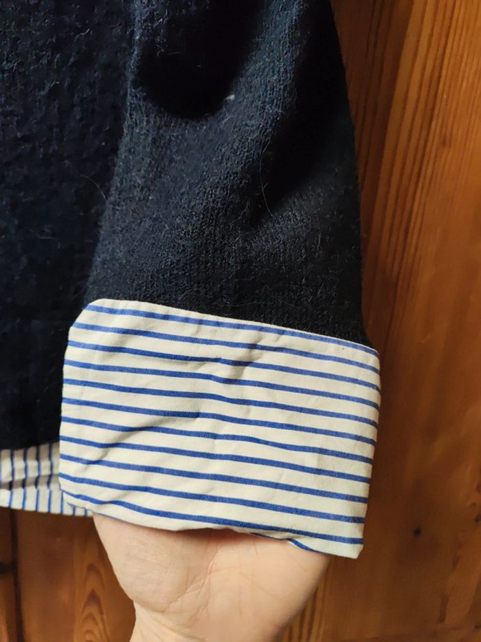 Pull Kookaï bleu marine chemise - photo numéro 2