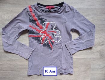 Haut fille 10 ans , Lulu Castagnette , t-shirt manches longues fille 10 ans