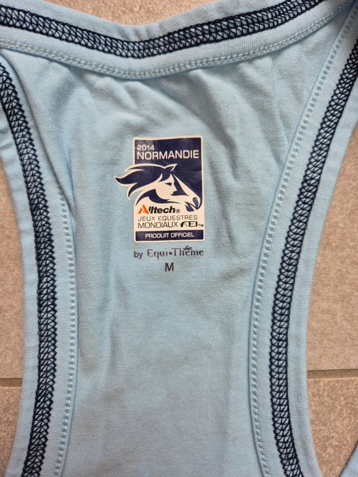 Débardeur bleu Equi-theme taille M - photo numéro 4