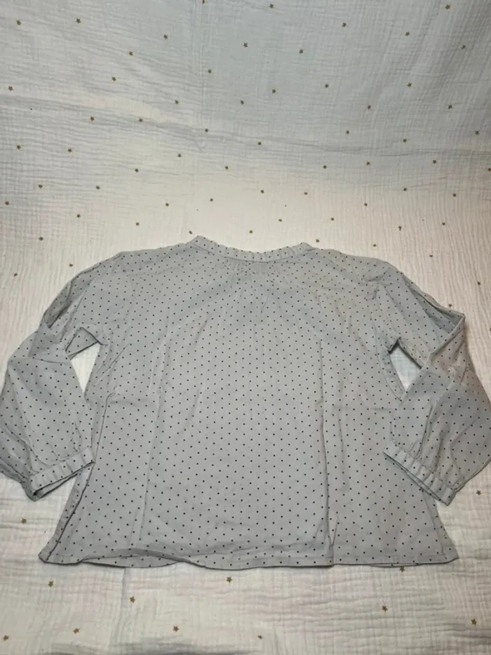 Blouse à pois Bonpoint 4 ans - photo numéro 2