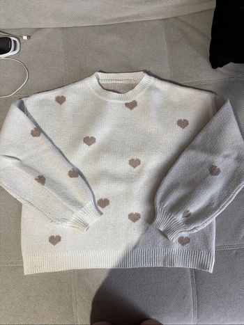 Pull doux à cœurs - Taille M