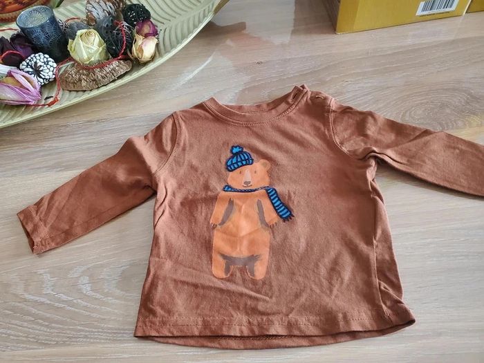 Tee-shirt manches longues gemo 6 mois