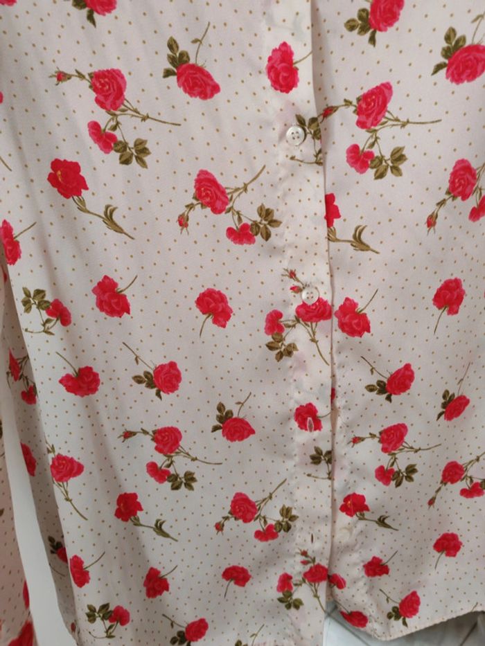 Chemise fleurs Zara taille S - photo numéro 4