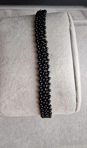 Bracelet en perles noir