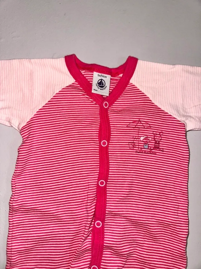 Pyjama petit bateau coton 1 mois - photo numéro 2